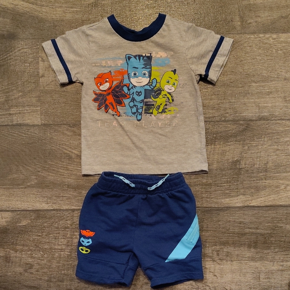 Kids PJ Masks Matching Set - Gray and Blue